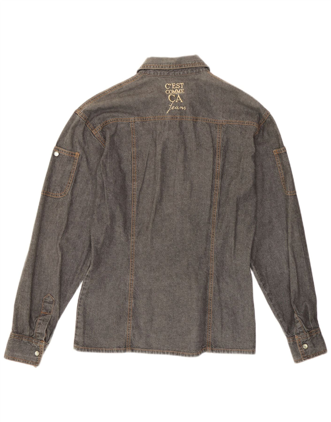 Camicia di jeans da donna C'EST COMMECA UK 16 grande grigia