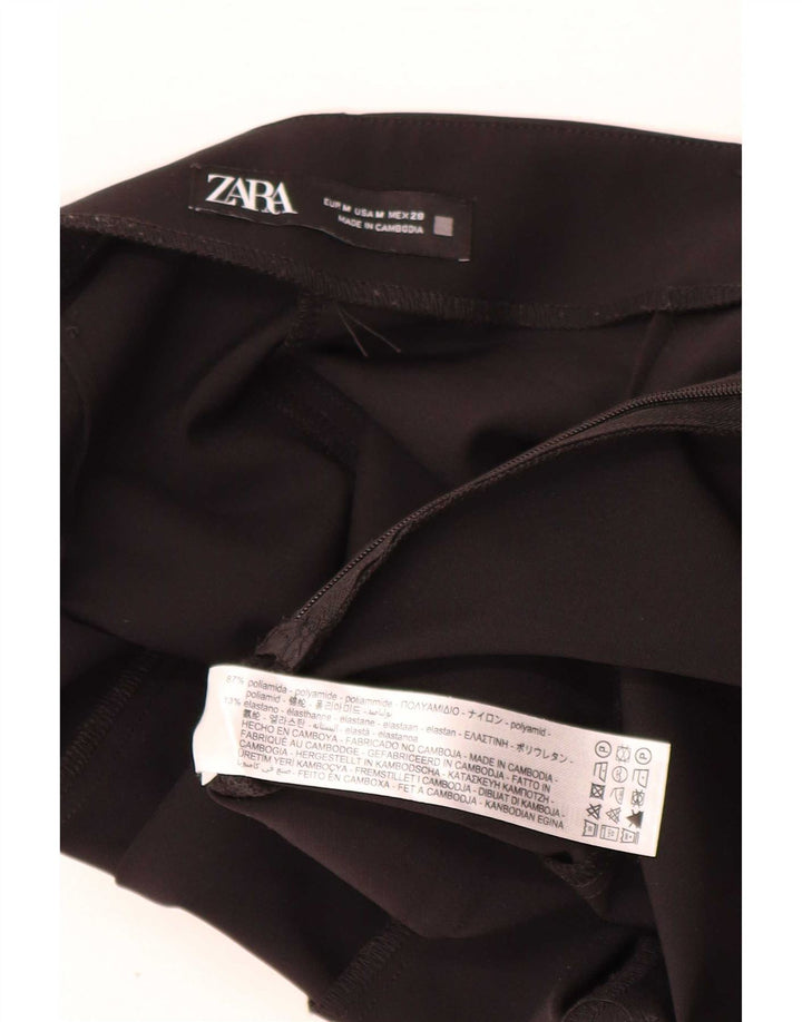Pantaloni casual skinny da donna Zara medi W28 L29 neri in poliammide