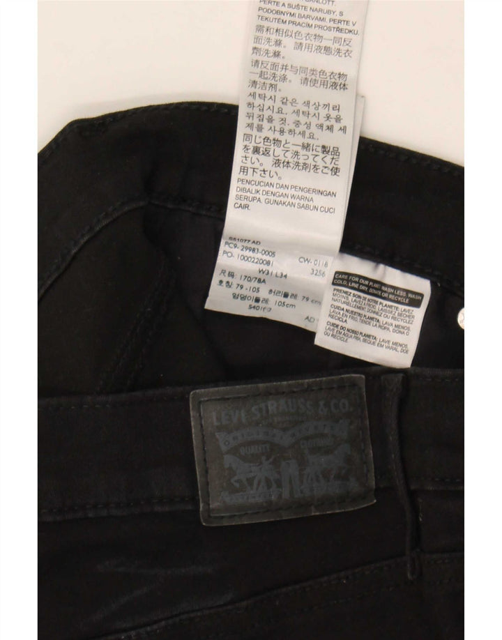Jeans slim snellenti da donna Levi's W31 L34 cotone nero