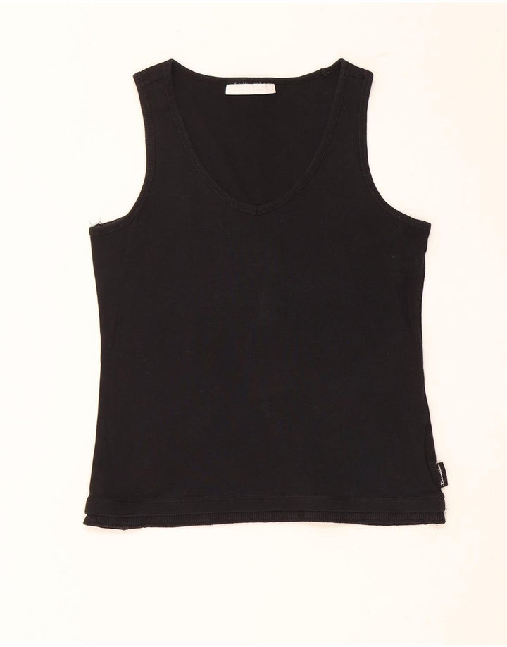 Canotta corta da donna CHAMPION UK 12 cotone nero medio
