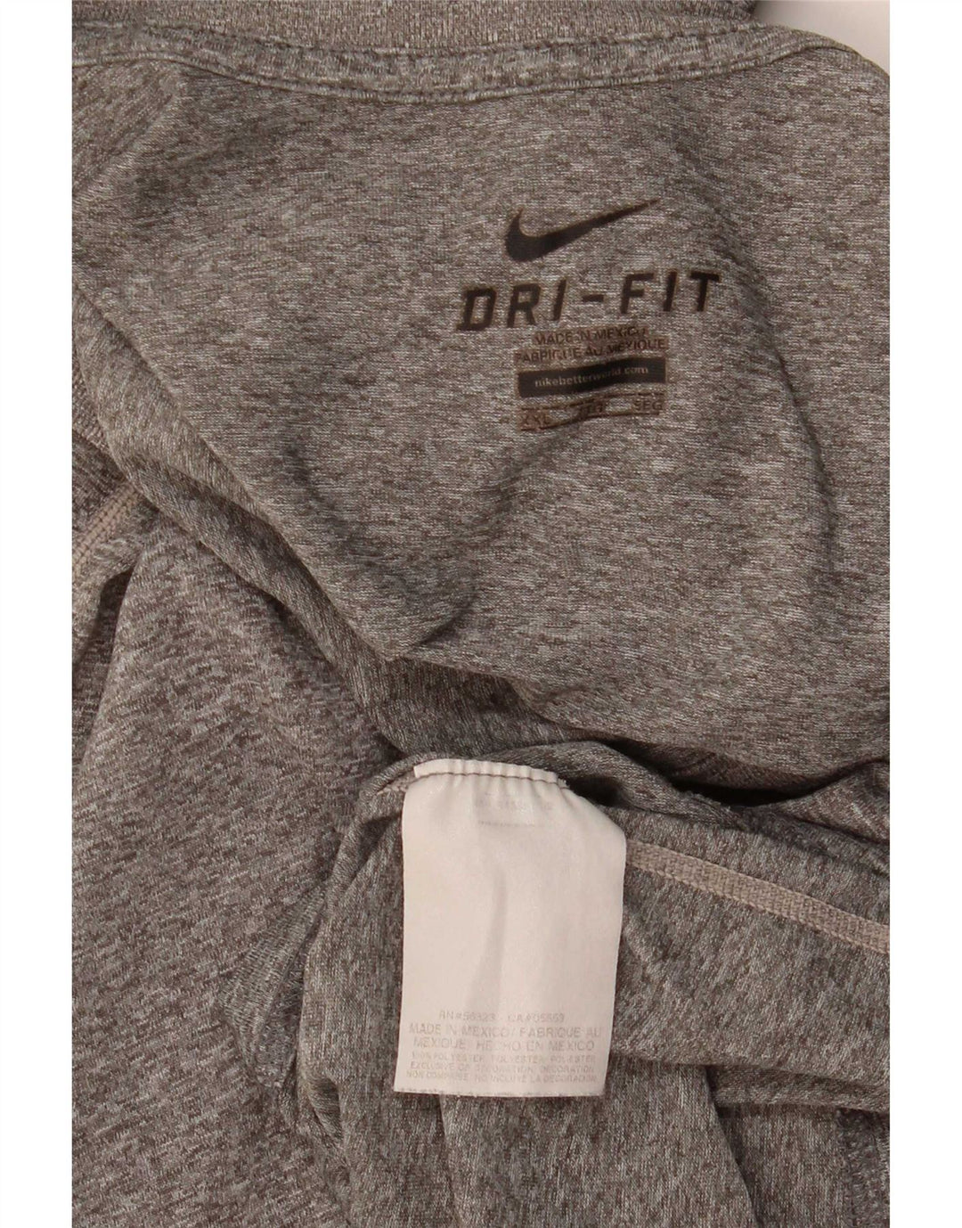 T-shirt da uomo Nike Dri Fit Top 2XL poliestere chiazzato grigio