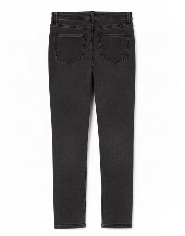 Marks & Spencer Donna The Lily Slim Jeans UK 12 Medio W27 L28 Nero