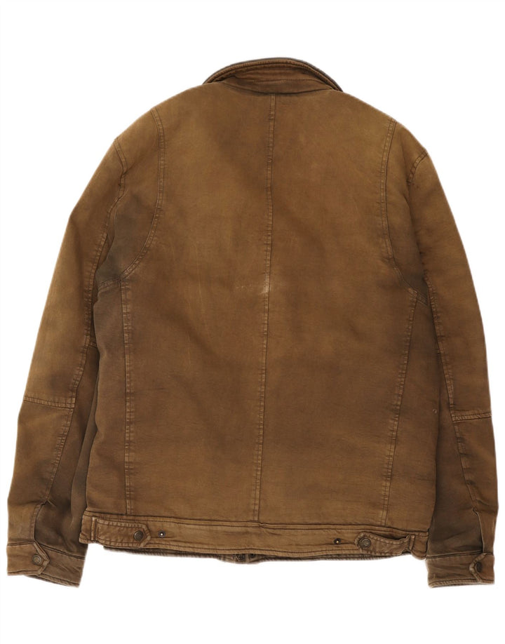 Giacca a vento da uomo Levi's UK 40 grande cotone marrone