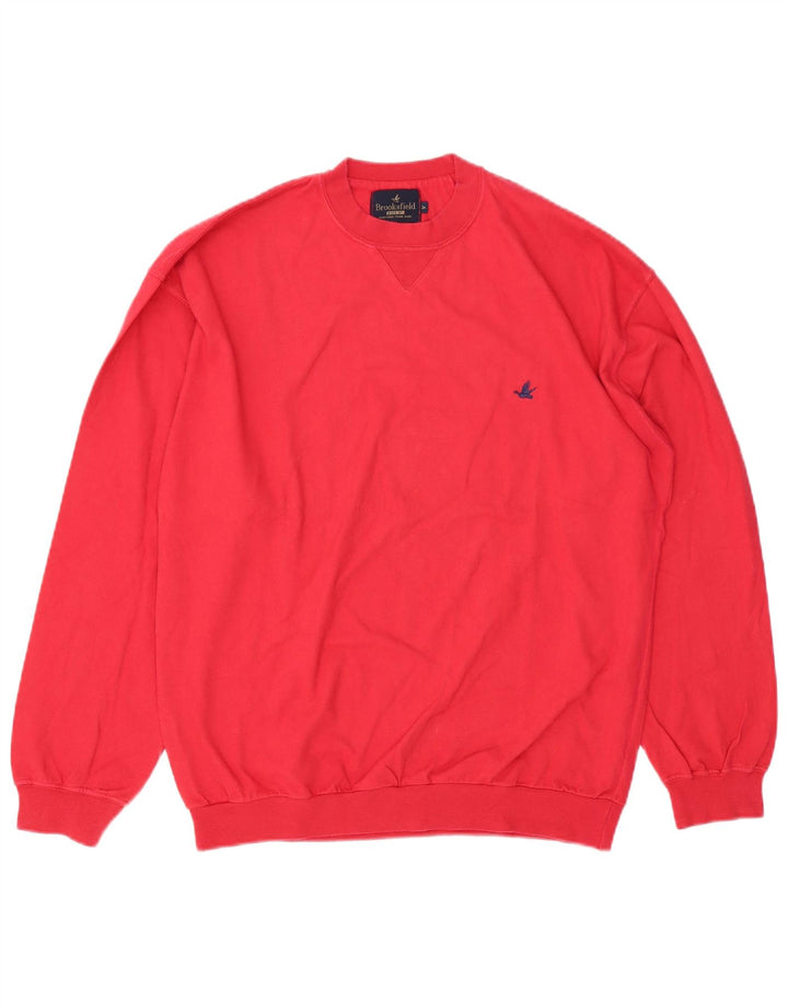 Felpa da uomo Brooksfield Maglione grande rosso