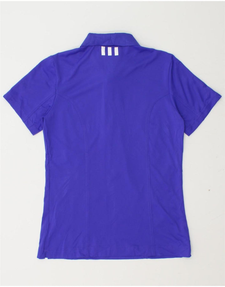 ADIDAS Womens Polo Shirt UK 10 Small Purple Polyester Vintage Adidas and Second-Hand Adidas from Messina Hembry 