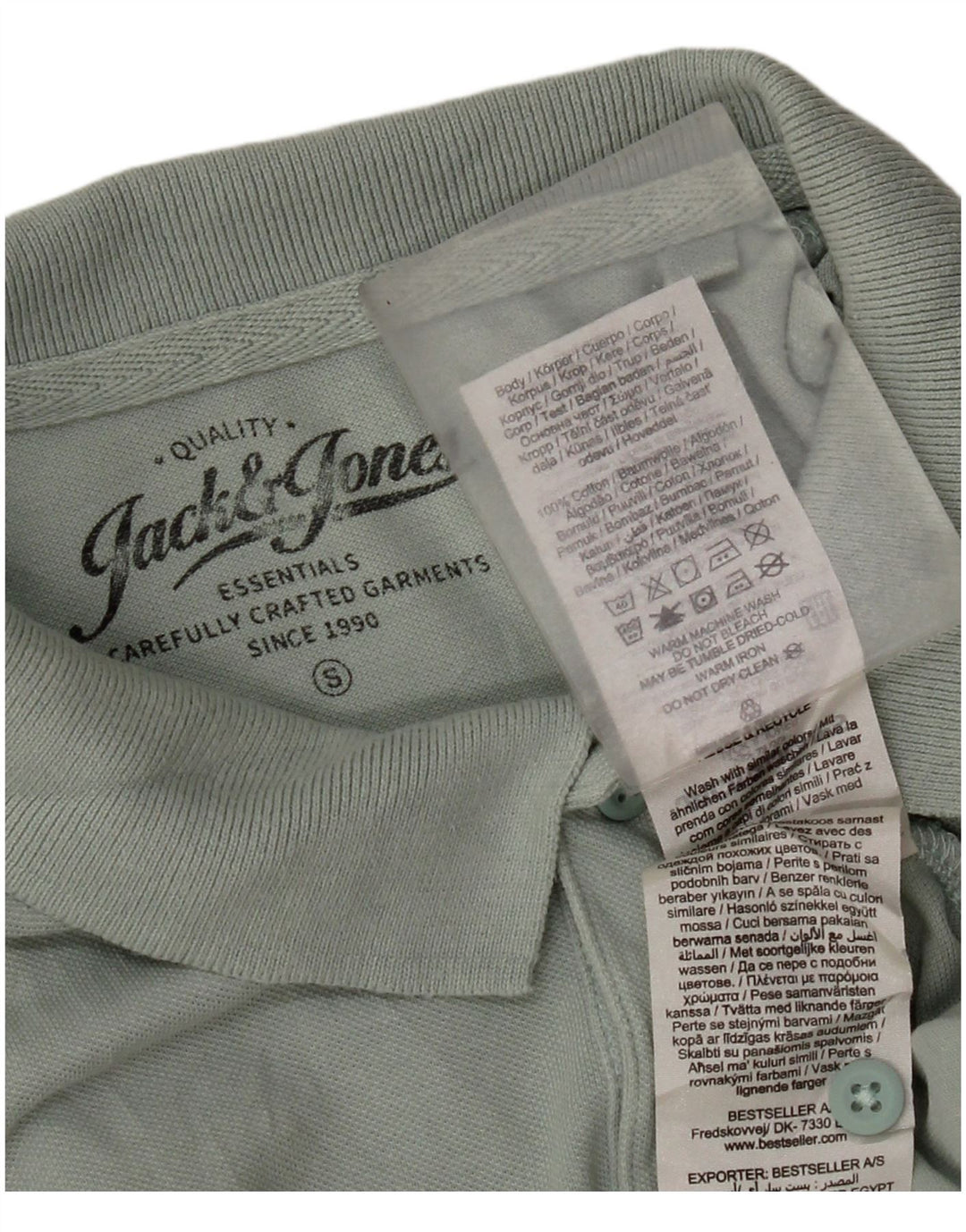 Polo da uomo Jack & Jones piccola in cotone verde