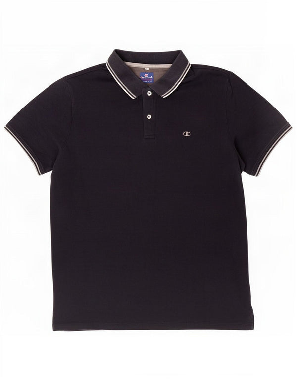 Polo da uomo Champion a righe grandi blu navy