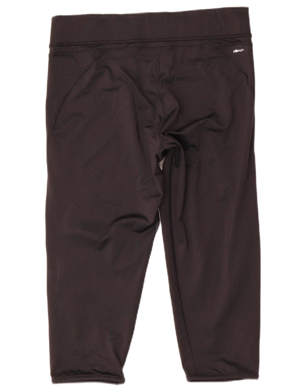 Leggings Adidas Climalite Capri da donna UK 16/18 Large Nero Poliestere
