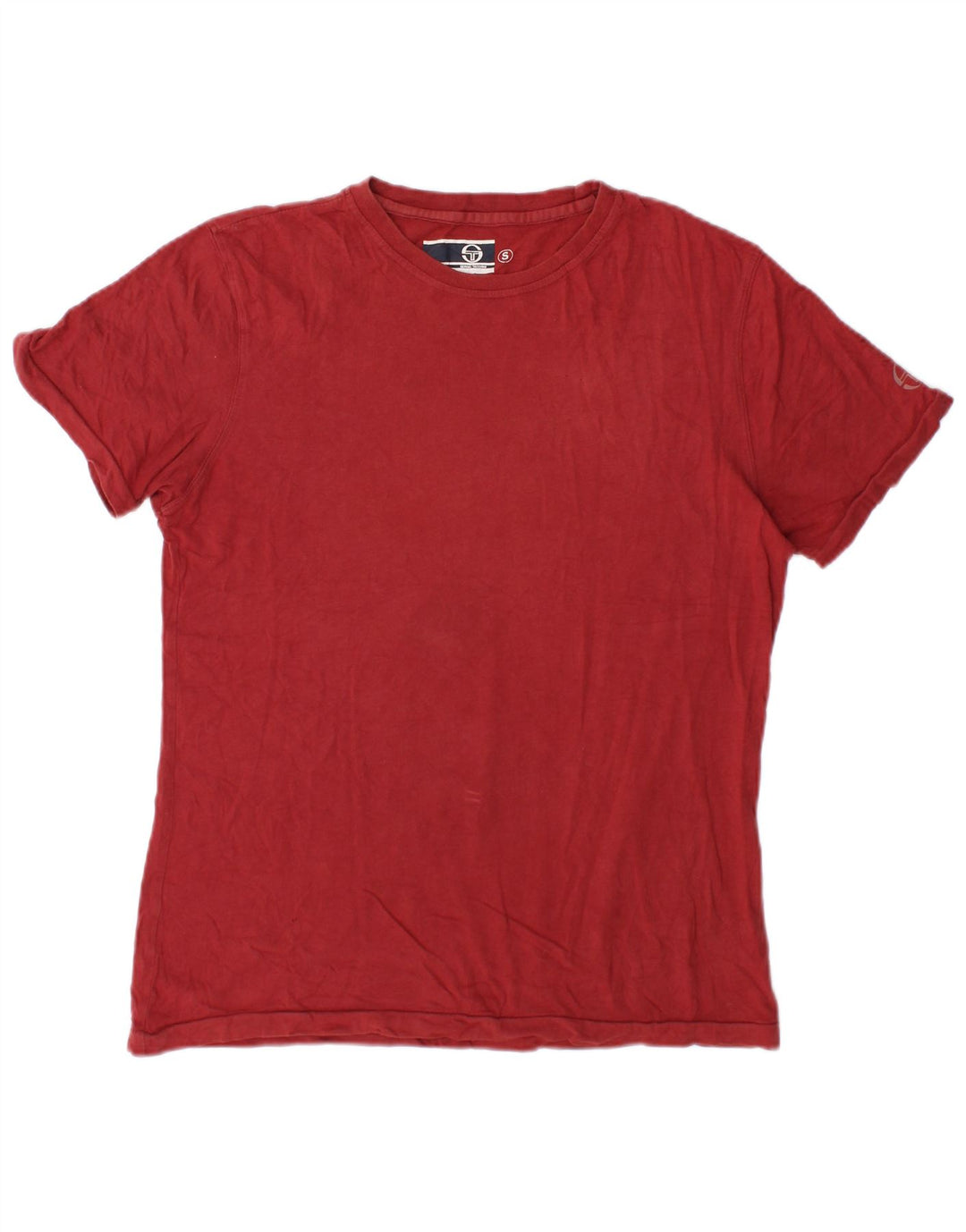 T-shirt da uomo Sergio Tacchini Top Small Bordeaux in cotone