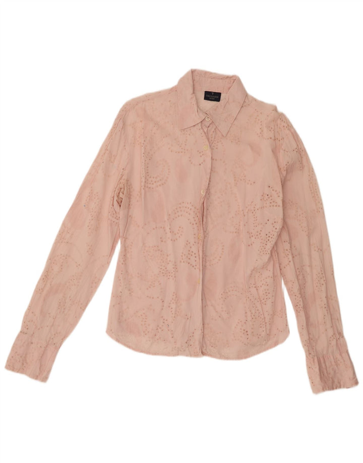 Camicetta da donna trasparente Trussardi UK 14 Rosa medio