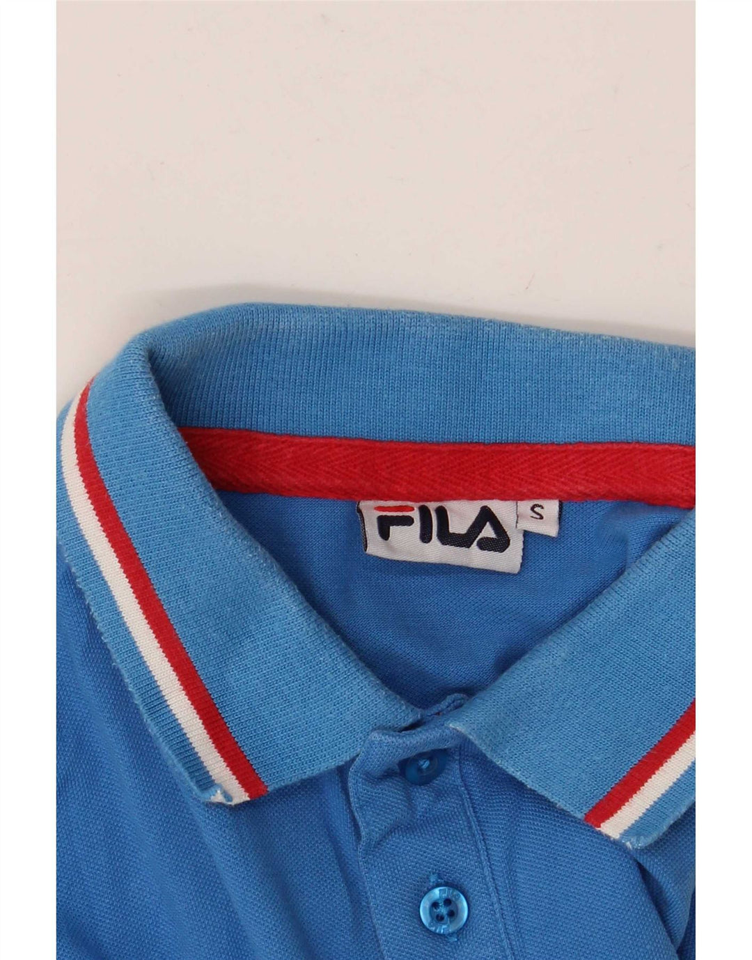 Polo da uomo Fila piccola a righe blu