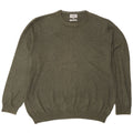 Maglione maglione girocollo da uomo Marks & Spencer 2XL cotone verde