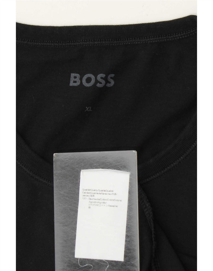T-shirt da uomo Hugo Boss Top XL in cotone nero