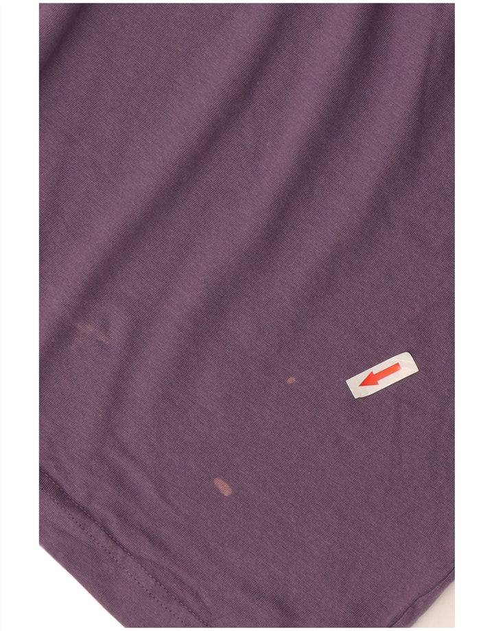 Crew Clothing T-shirt da uomo Top in cotone viola medio