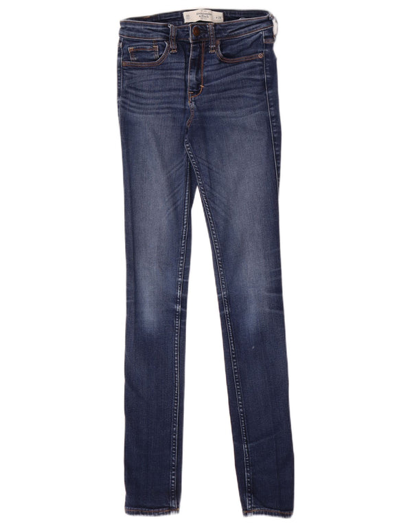 Jeans skinny da donna Abercrombie & Fitch W24 L29 cotone blu navy