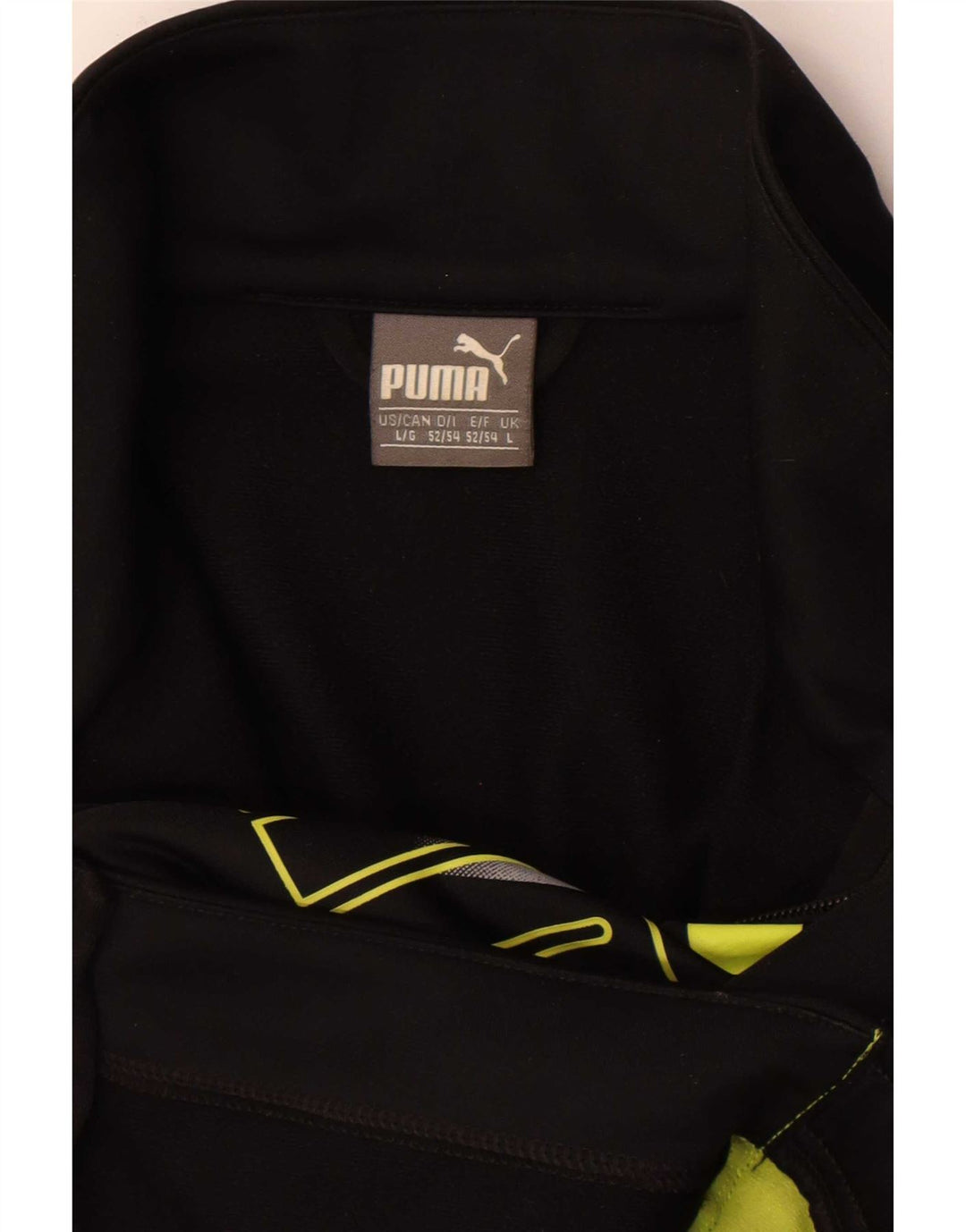 Giacca da ginnastica grafica da uomo Puma Large Black Colourblock