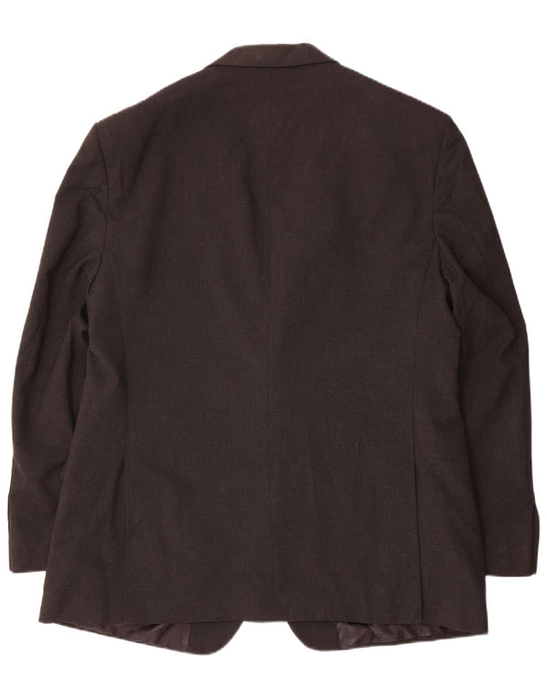 Giacca blazer a 2 bottoni Marks & Spencer da uomo UK 44 XL poliestere grigio