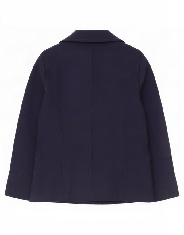 Cappotto da marinaio da donna Marks & Spencer UK 14 poliestere medio blu navy
