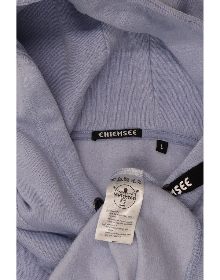 Maglione con cappuccio oversize da donna CHIEMSEE UK 16 grande cotone blu