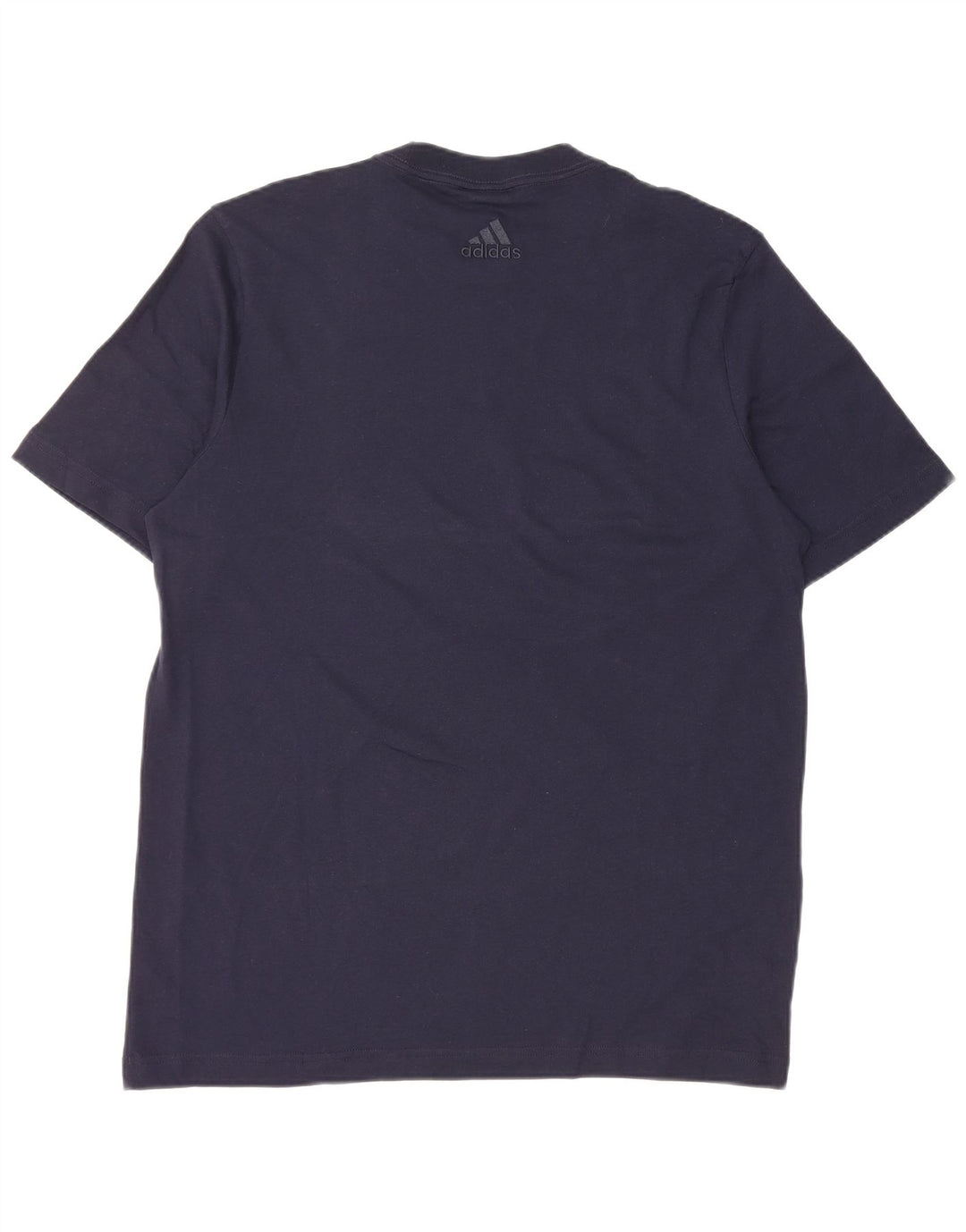 T-shirt grafica da uomo Adidas Top in cotone blu navy medio