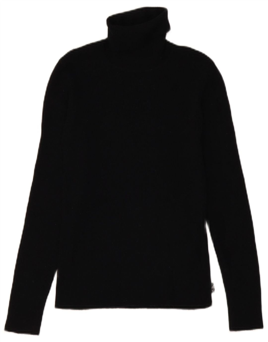 CALVIN KLEIN JEANS Maglione maglione da donna con collo alto UK 12 Medio Nero