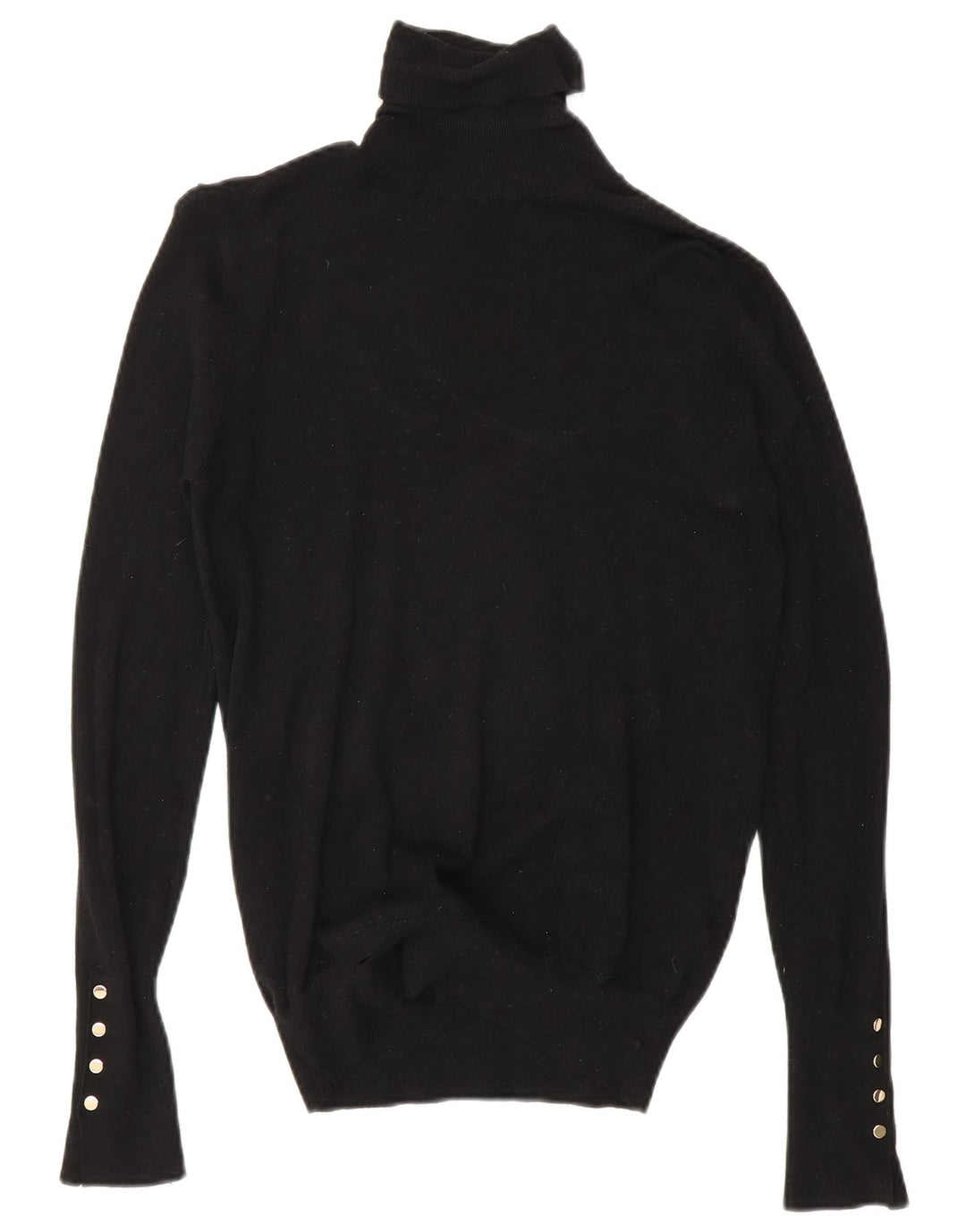Maglione maglione a collo alto da donna Zara UK 12 medio nero