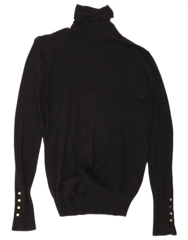 Maglione maglione a collo alto da donna Zara UK 12 medio nero
