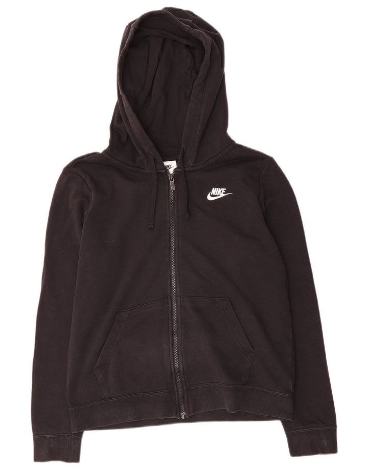 Felpa con cappuccio e zip oversize da donna Nike UK 10 piccola nera
