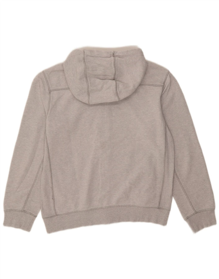 Timberland Maglione con cappuccio e zip vestibilità regolare da uomo di grandi dimensioni in cotone grigio