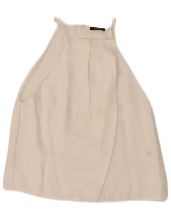 Top alla caviglia da donna Massimo Dutti UK 6 XS bianco