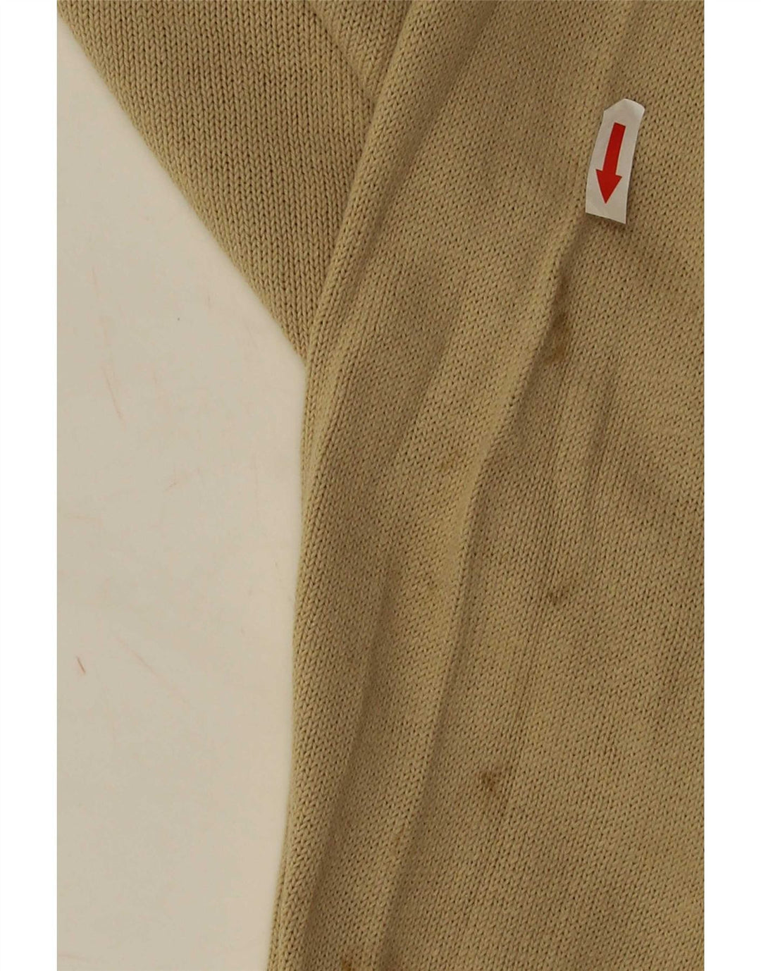 Maglione maglione girocollo da uomo Zara grande in cotone beige