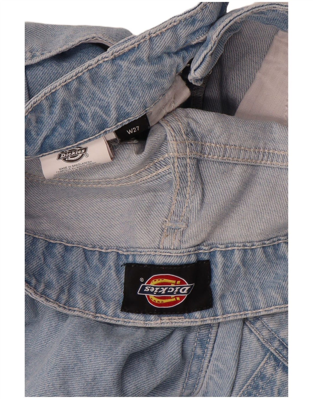 Jeans dritti cargo da donna Dickies W27 L28 cotone blu