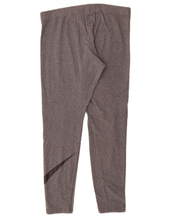 Leggings grafici da donna Nike UK 12 cotone grigio medio