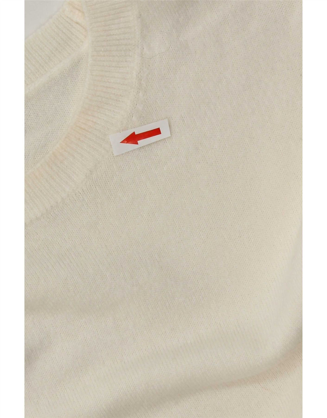 Maglione maglione girocollo da donna Marks & Spencer UK 14 medio bianco sporco