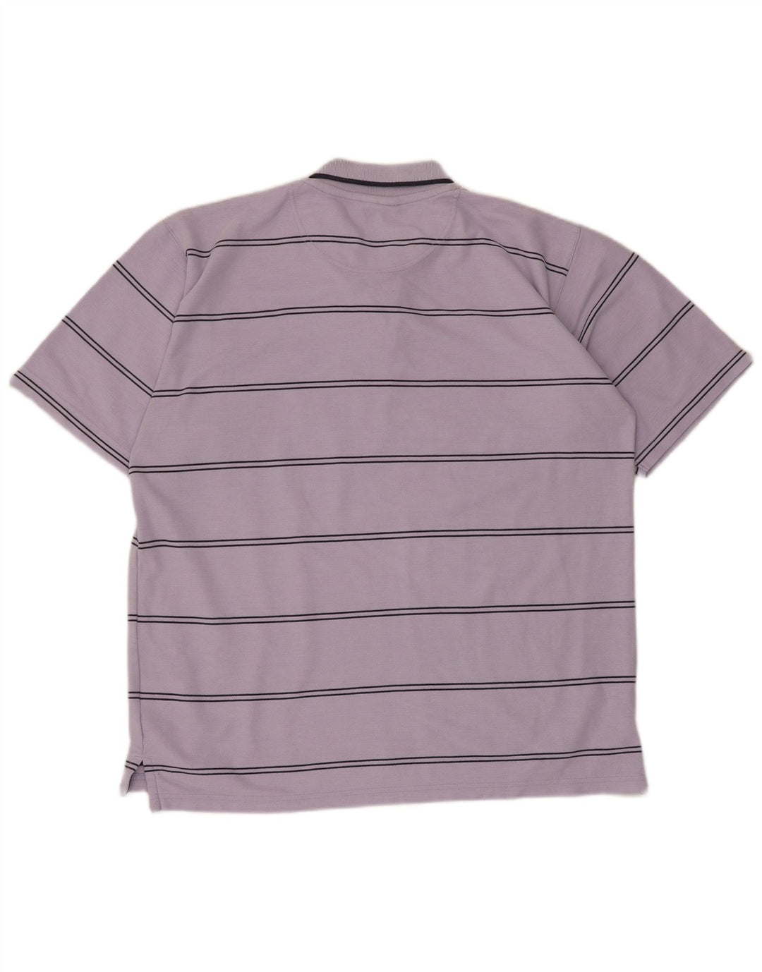 Polo da uomo Umbro grande in poliestere a righe viola