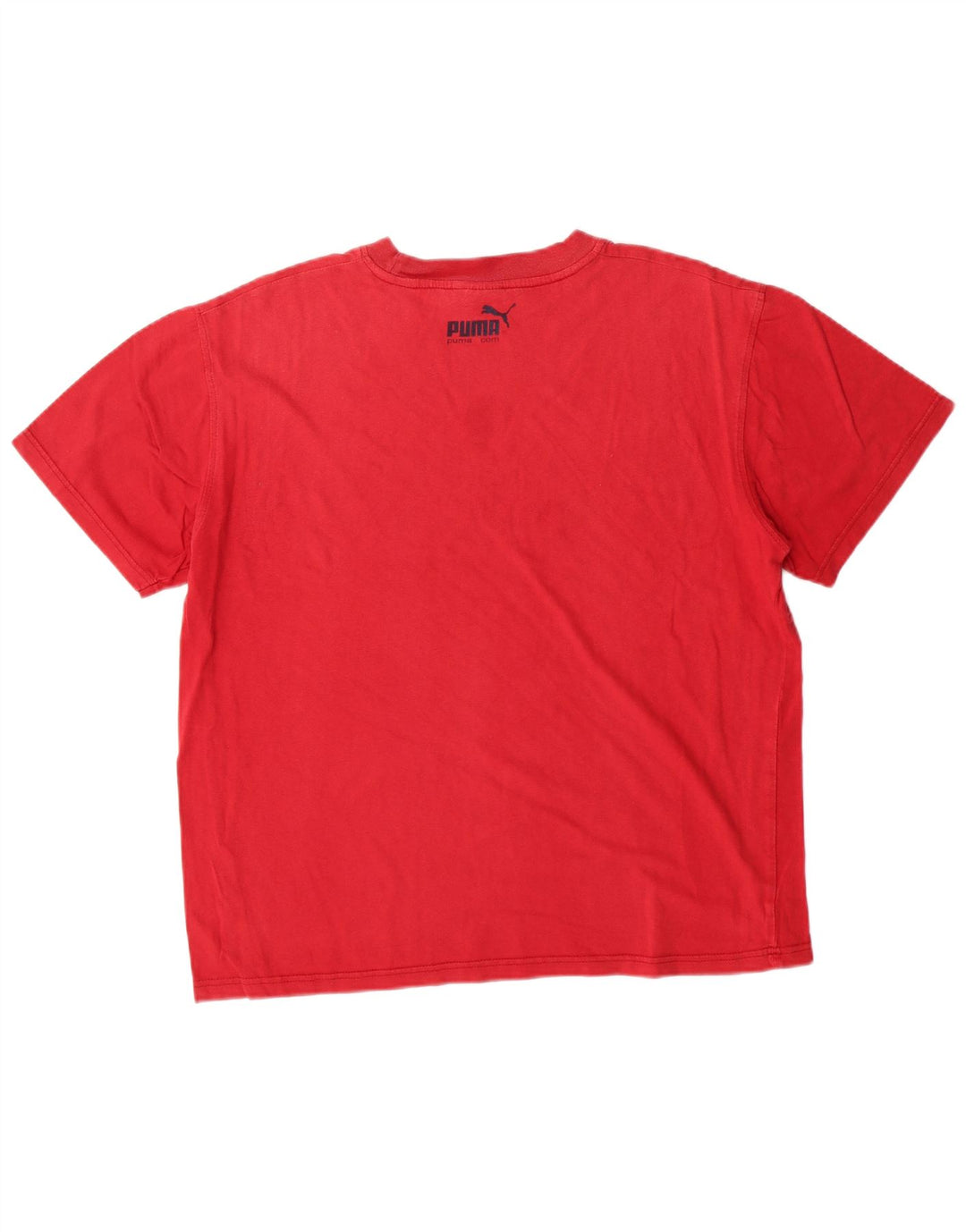T-shirt grafica da uomo Puma Top grande in cotone rosso