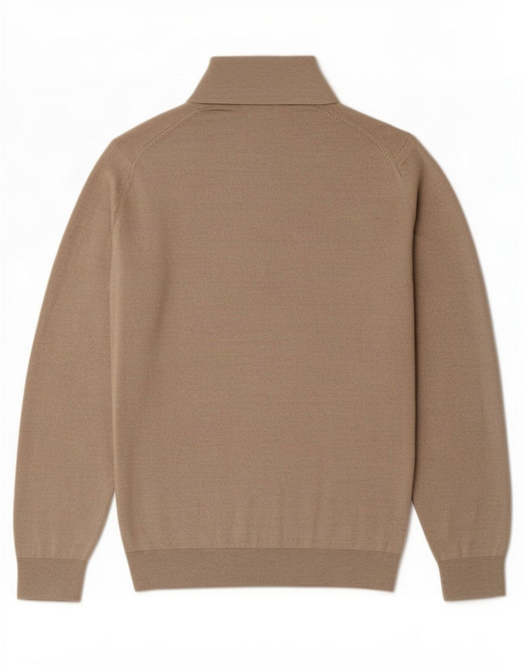 Maglione Reiss da uomo con zip e collo, grande, in acrilico beige