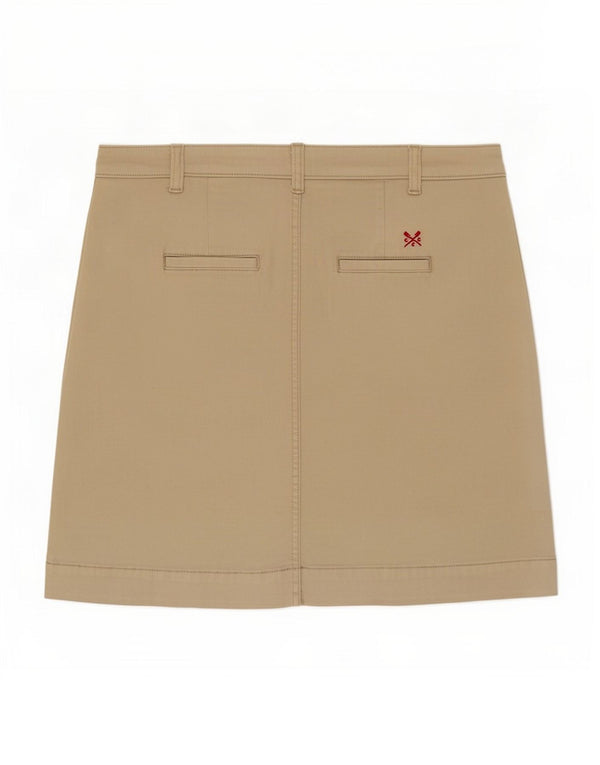 Crew Clothing Minigonna da donna UK 16 Grande W36 Cotone beige