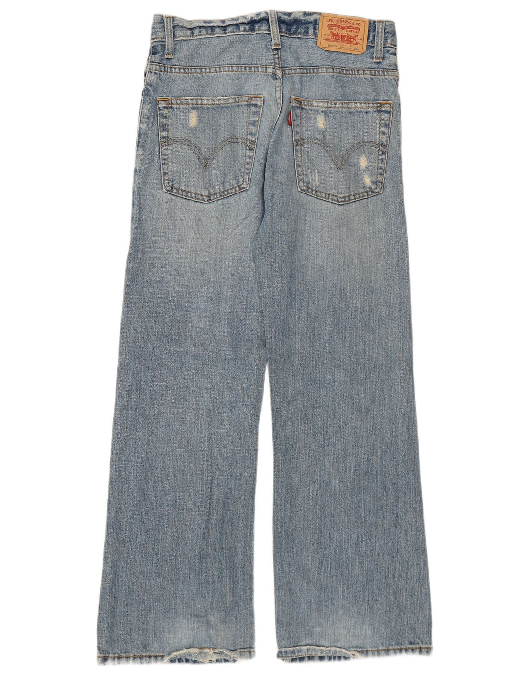 Jeans Levi's da donna 527 bootcut invecchiati taglia 12 media W28 L27 blu