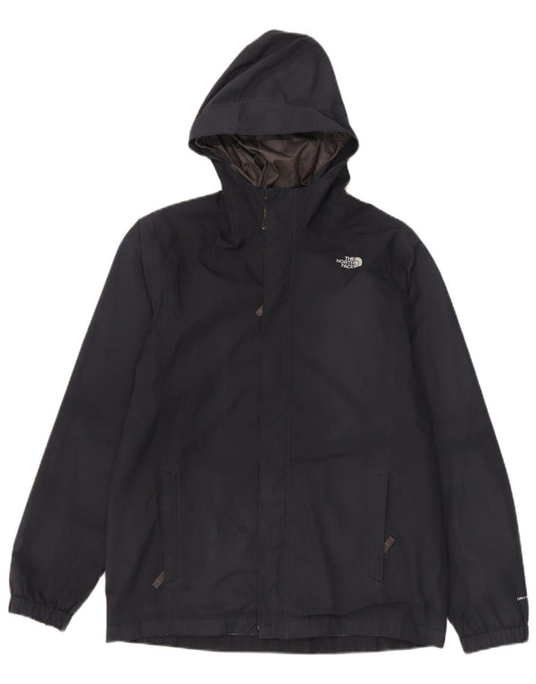 The North Face Boys Dryvent Hooded Rain Jacket 14-15 Years XL Navy Blue