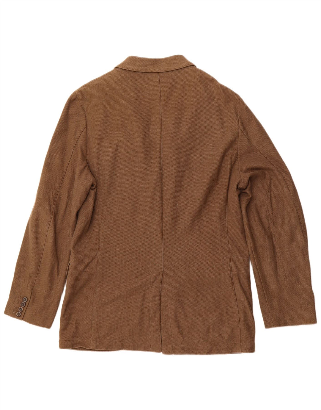 MASSIMO DUTTI Giacca blazer da uomo a 3 bottoni UK 40 grande cotone marrone