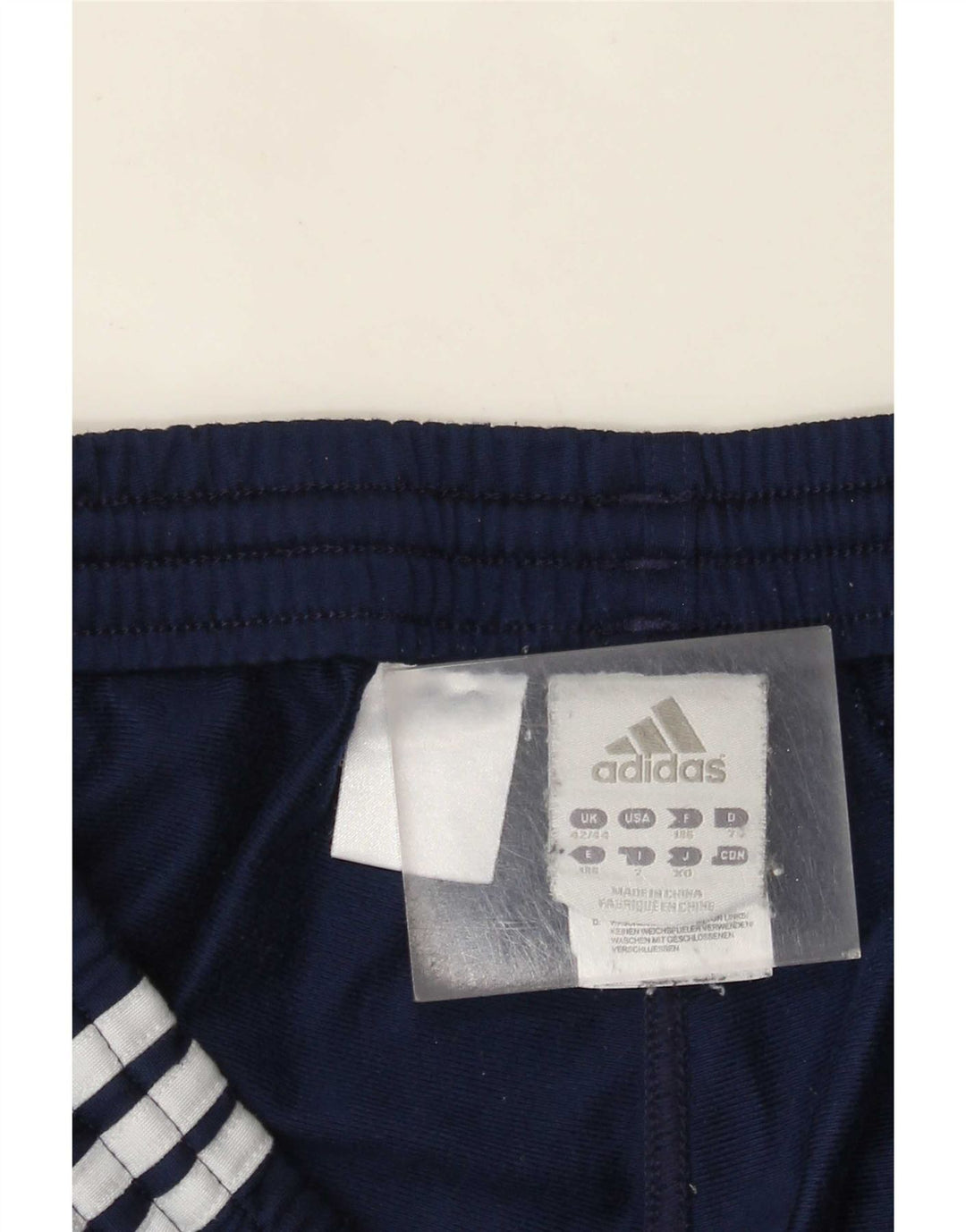 Pantaloni da tuta da uomo Adidas Joggers UK 42/44 Poliestere blu navy medio