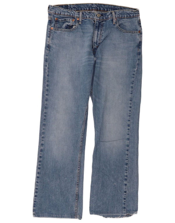 Levi's Uomo 527 Jeans Bootcut W38 L29 Cotone Blu