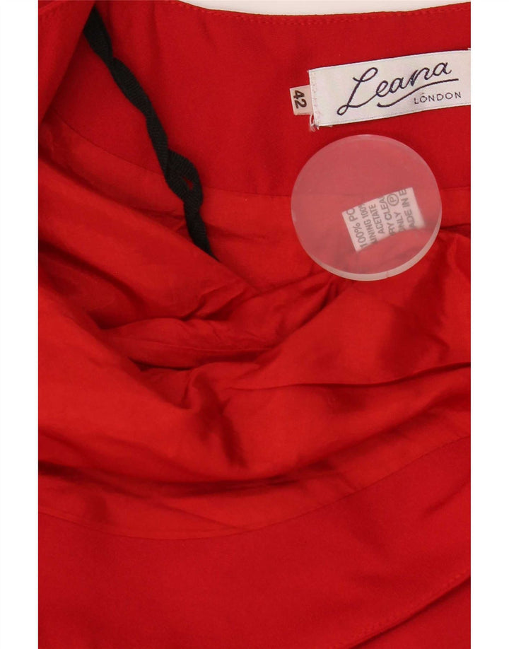 Giacca Bolero aperta da donna vintage IT 42 Poliestere rosso medio