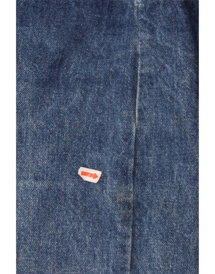 Gonna di jeans a vita alta per ragazze VINTAGE 15-16 anni W24 cotone blu