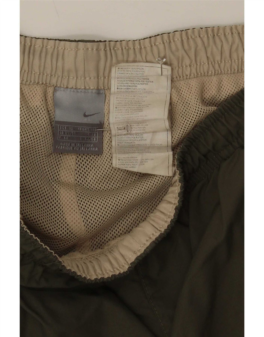 Pantaloni da tuta Nike Capri da uomo XL verde poliestere