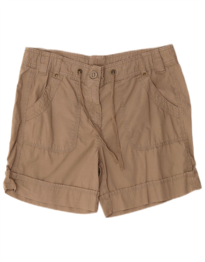 Pantaloncini cargo da donna Marks & Spencer UK 12 medi W32 cotone kaki