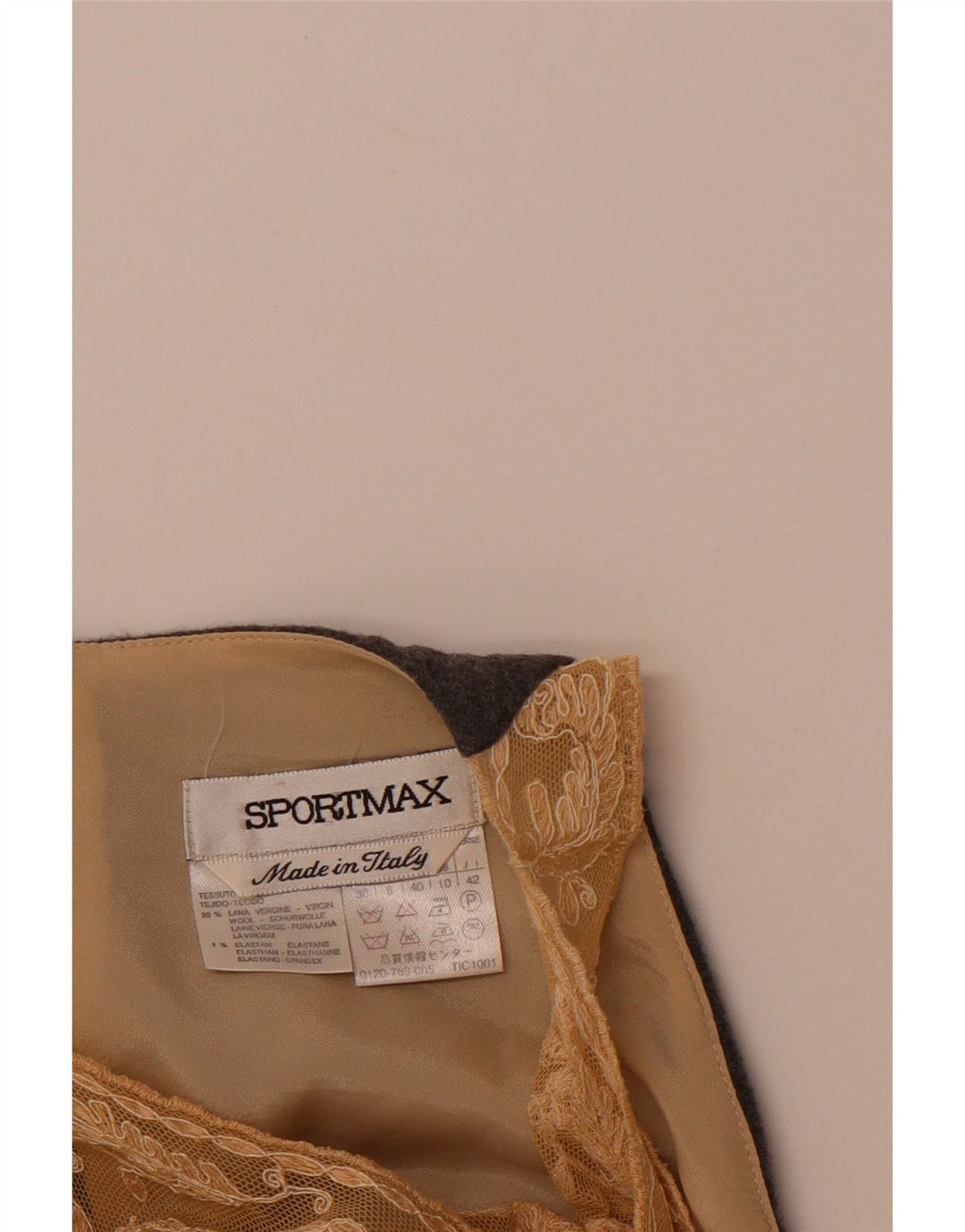 Abito tubino senza maniche da donna SPORTMAX UK 10 Piccolo grigio floreale