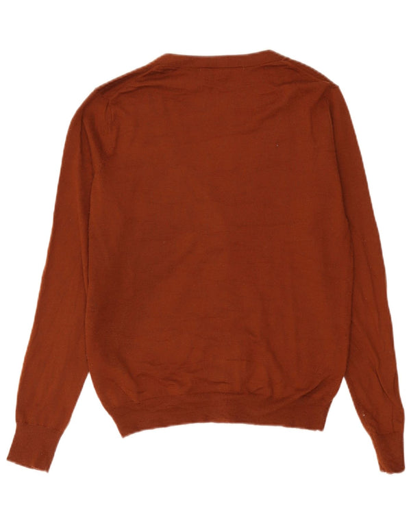 Maglione cardigan da donna Zara UK 10 piccolo acrilico marrone
