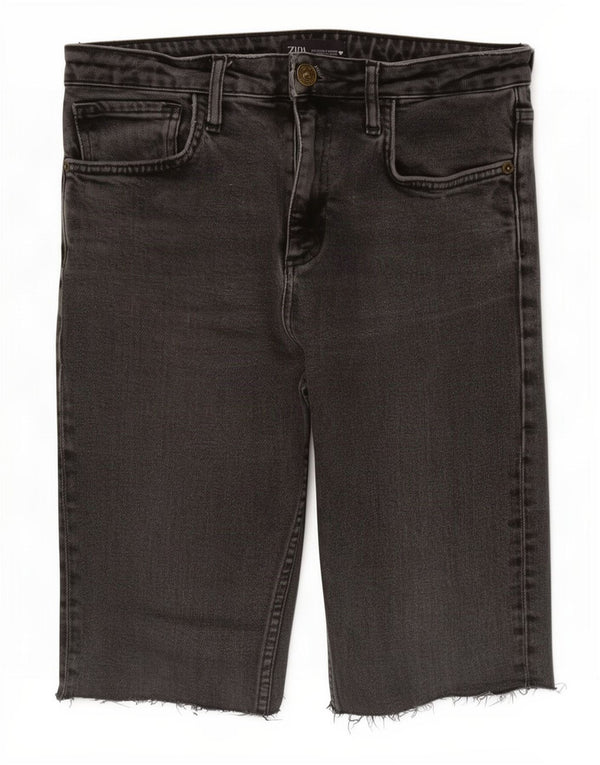 Pantaloncini di jeans da donna Zara EU 38 piccoli W28 grigi